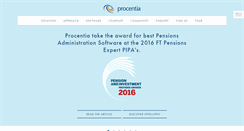Desktop Screenshot of procentia.co.uk
