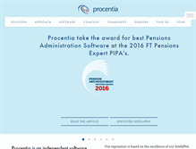 Tablet Screenshot of procentia.co.uk